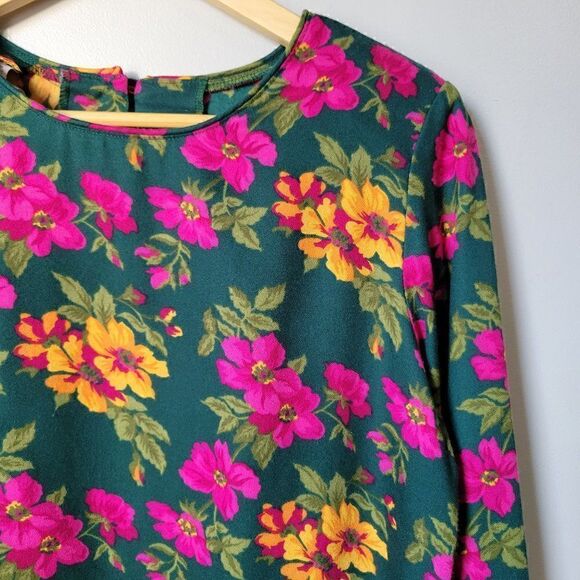 EUC VINTAGE LAURISSA FLORAL LONGSLEEVES TOP SIZE SMALL - Picture 8 of 14